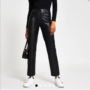 River Island Faux Leather Trousers 12